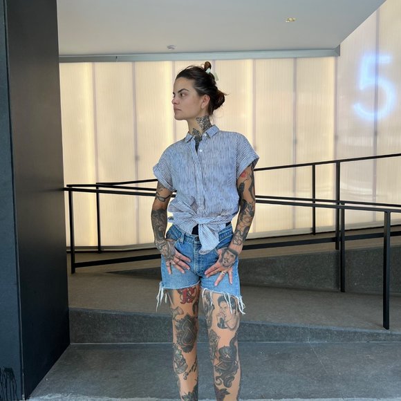 Rag & Bone Short Sleeve Button Down Shirt - Picture 11 of 15